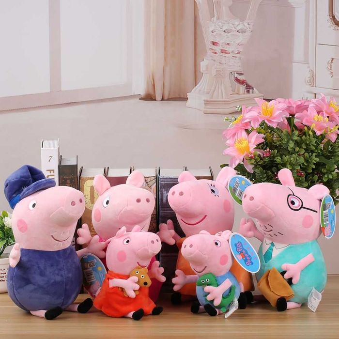 Голяма Плюшена играчка Пепа Пиг и Джордж Peppa Pig