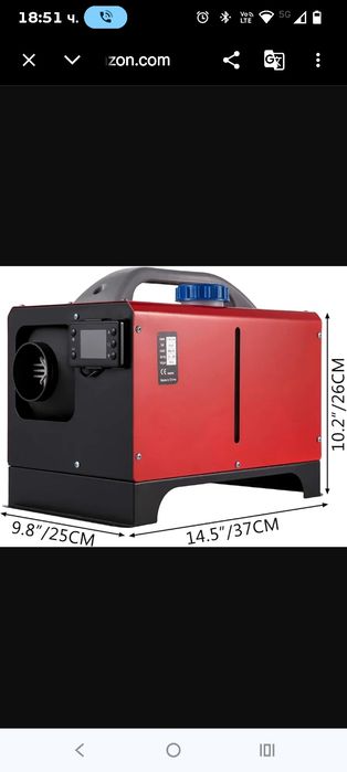 8 kW дизелов въздушен отоплител, дизелов спомагателен отоплител, въздушен дизел с LCD