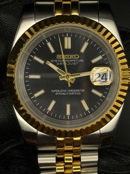 Ceas Seiko Datejust 39mm "Gold Tux"