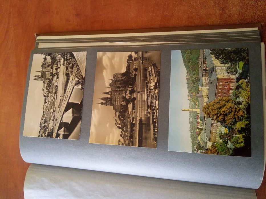 АЛБУМ със Стари Картички и Снимки 148 бр. Големи и 34 бр. Малки