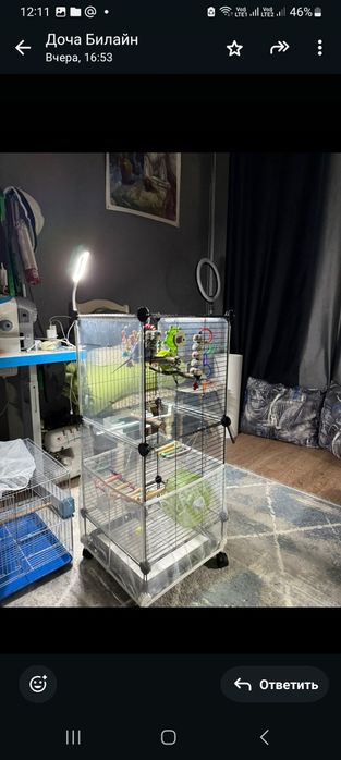Продам клетку для попугаев