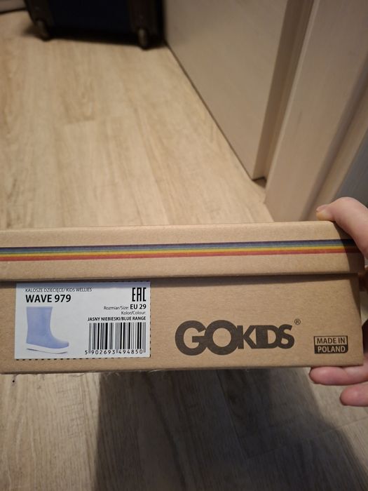Cizme ploaie GOKIDS + Inserție lână 29