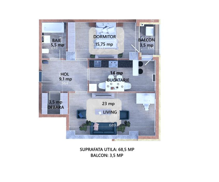 Apartament 2 camere decomandat intabulat Copou 72 mp, liber, nou+garaj