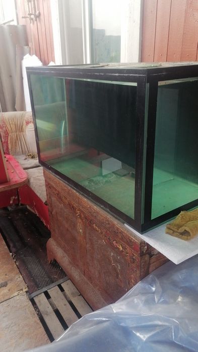 Крупнаяаквариум 100литров орг стекло