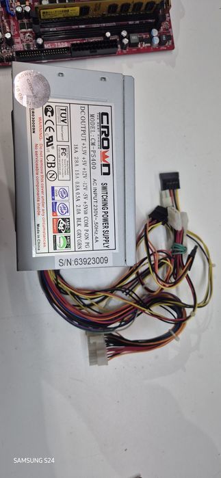 Продам материнскую плату,кулер,процессор,БП,видеокарту