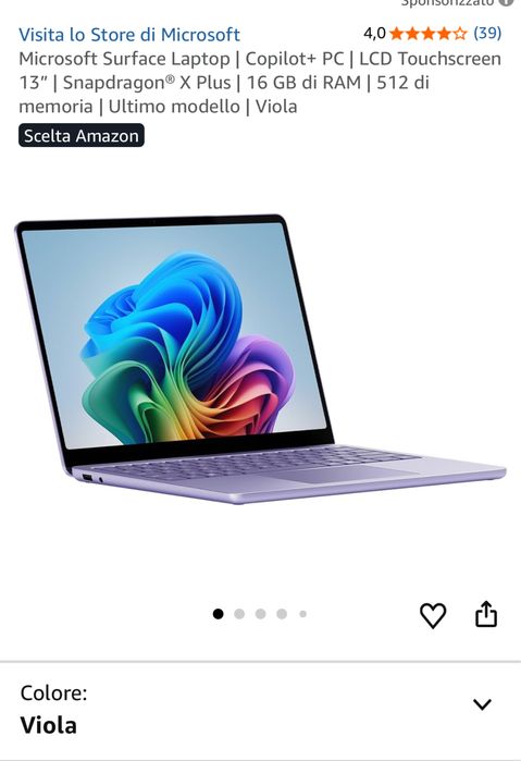 Micrsoft surface laptop 2025 13”, 512gb 16gb Ram SIGILAT, Ocazie, transport inclus