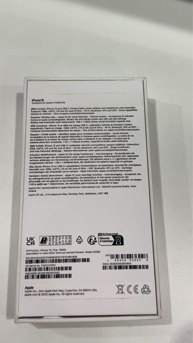 Iphone 15 pink -128 gb