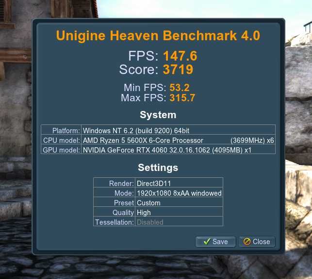 Видеокарта RTX 4060 8GB Gainward Pegasus - Отлична!