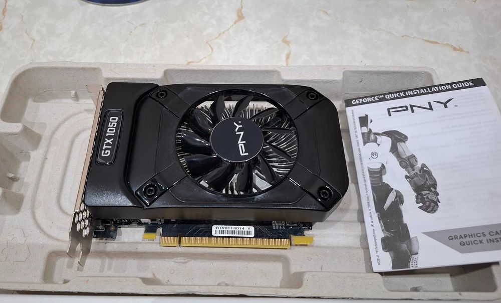 PNY GTX 1050 2gb, в идеале, комплект