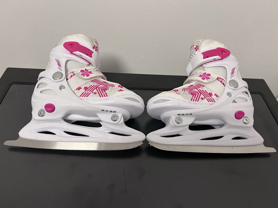 Patine copii Roces White/Pink marimea 26-29 Reglabile