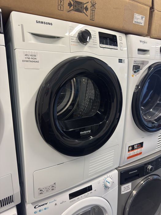 Uscător de rufe cu pompa de caldura 9 kg Samsung DV90TA040AE