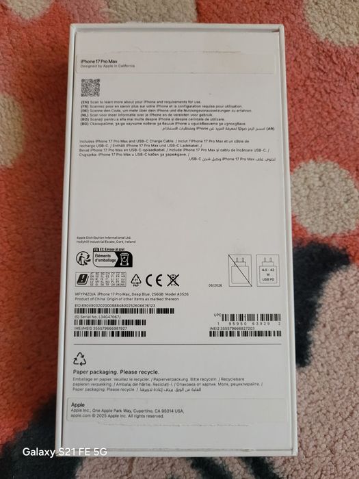 iPhone 17 Pro Max 256GB