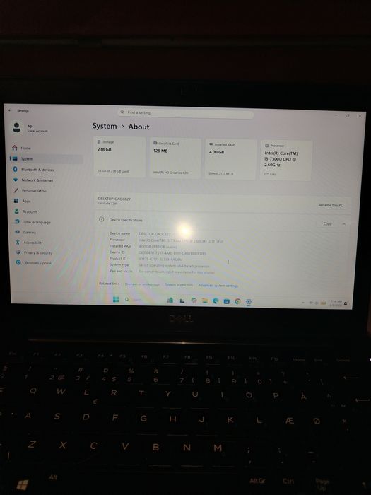 Laptop Dell 7290 I5 gen a 7-a 7300U