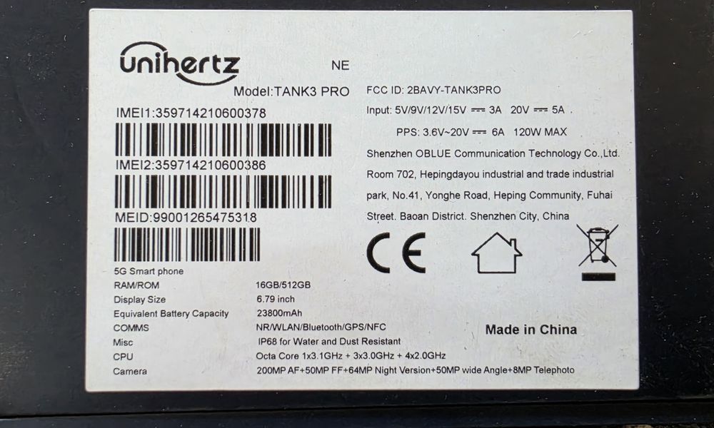 Смартфон. Танк 3 про