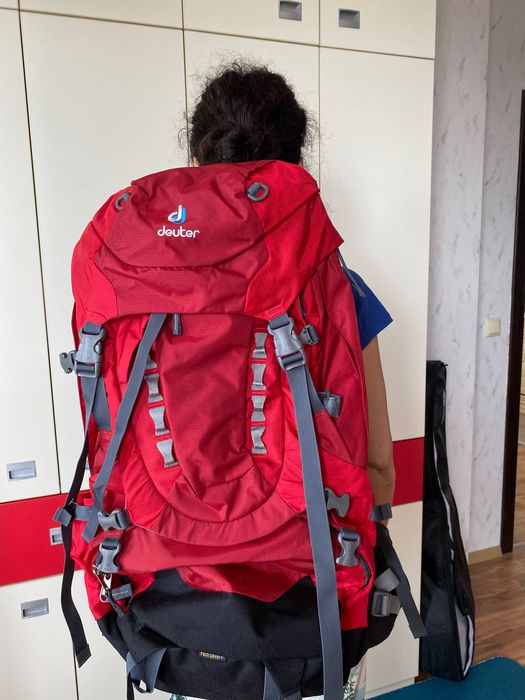 Backpack Deuter for hiking  deuter air contact professional 55 + 15 SL