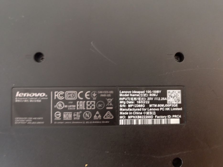 Laptop Lenovo 15.6 Full HD / 8GB RAM / SSD 128GB / Windows 10 – 450 Le