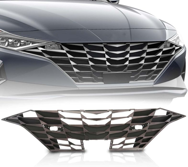 Grila masca fata Hyundai Elantra (AD), 2021-, model SEL, Fabricat in Korea, negru