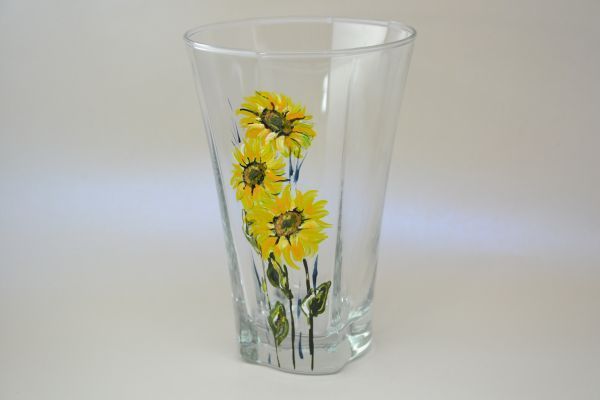 Ръчно рисуван Комплект "Слъчногледи", Макове от 6 части. Ново