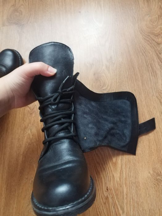 Ghete din piele naturală negre