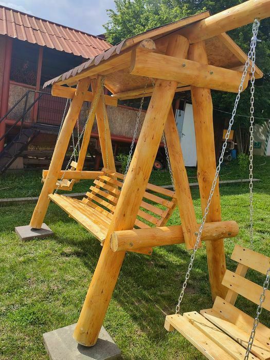 Balansoar (leagan rustic),grădină