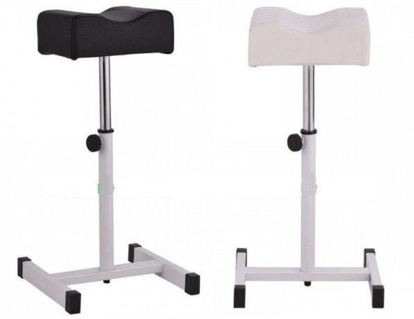 Suport Pedichiura Reglabil Inaltime, Scaun Salon Alb sau Negru