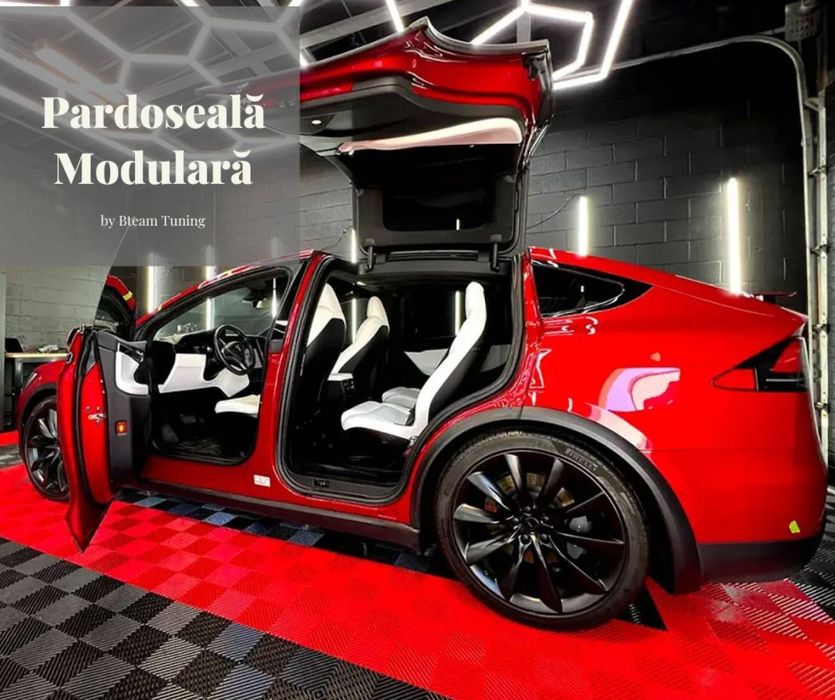 Pardoseala Modulara pentru Garaj si Service - Portocalie Mp