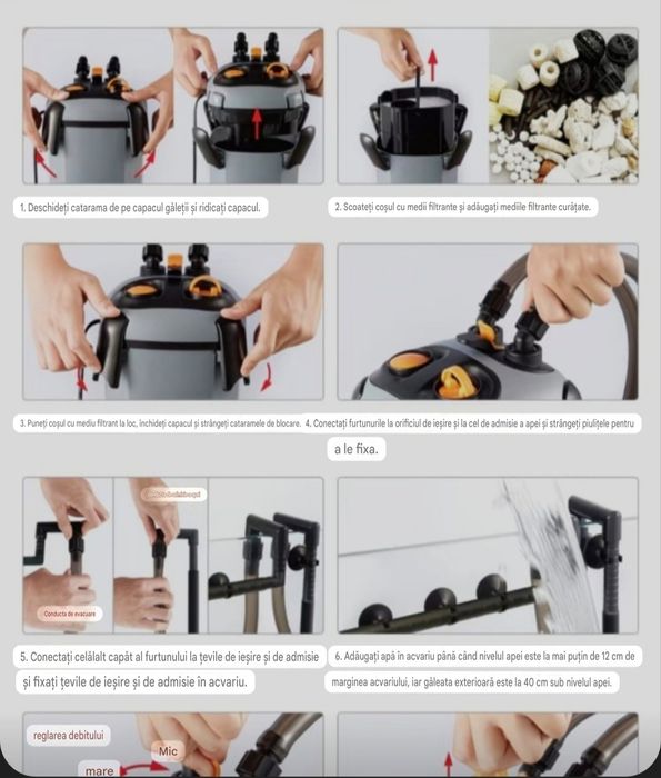 Filtru extern si gratis accesorii acvariu