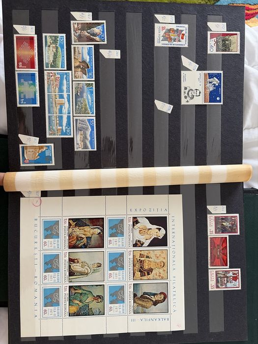 Clasor timbre România 1970–1971, serii complete și colițe, Expo ’70, sport, artă
