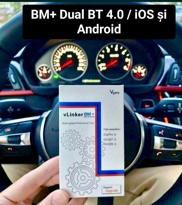 Vlinker Bluetooth 4.0 Dual iOS si Android Bimmer Code BMW codare activ