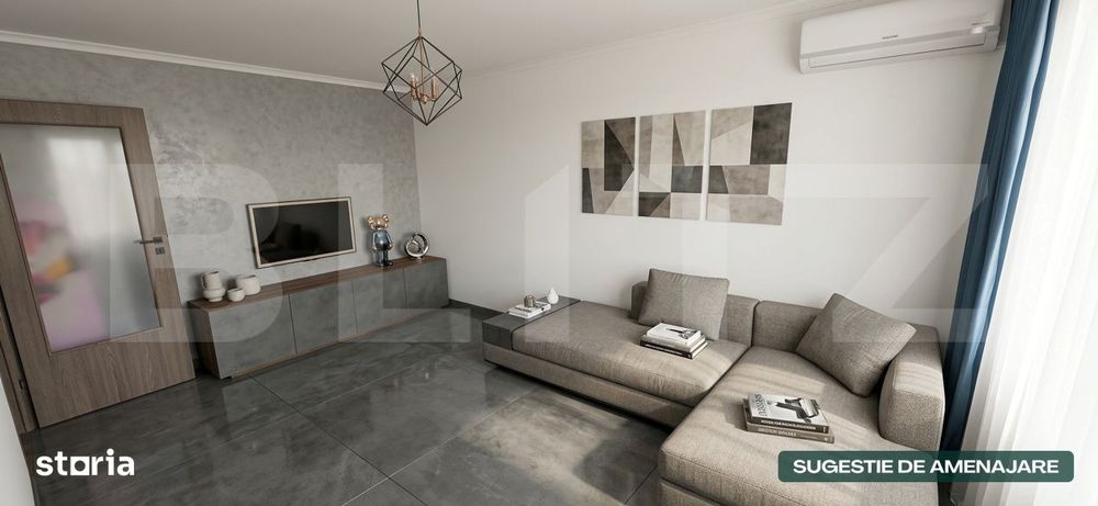 Apartament 2 camere, 50 mp, balcon 12mp, zona Marasesti