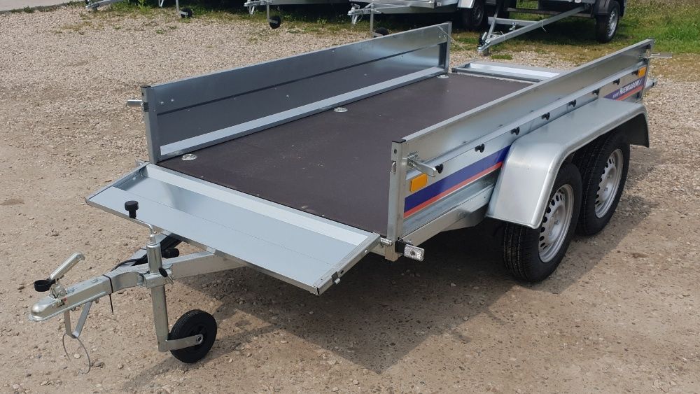 Remorca 750kg, Niewiadow BD-750 263cm sau 300cm, 2 axe, NOUA, OFERTA!
