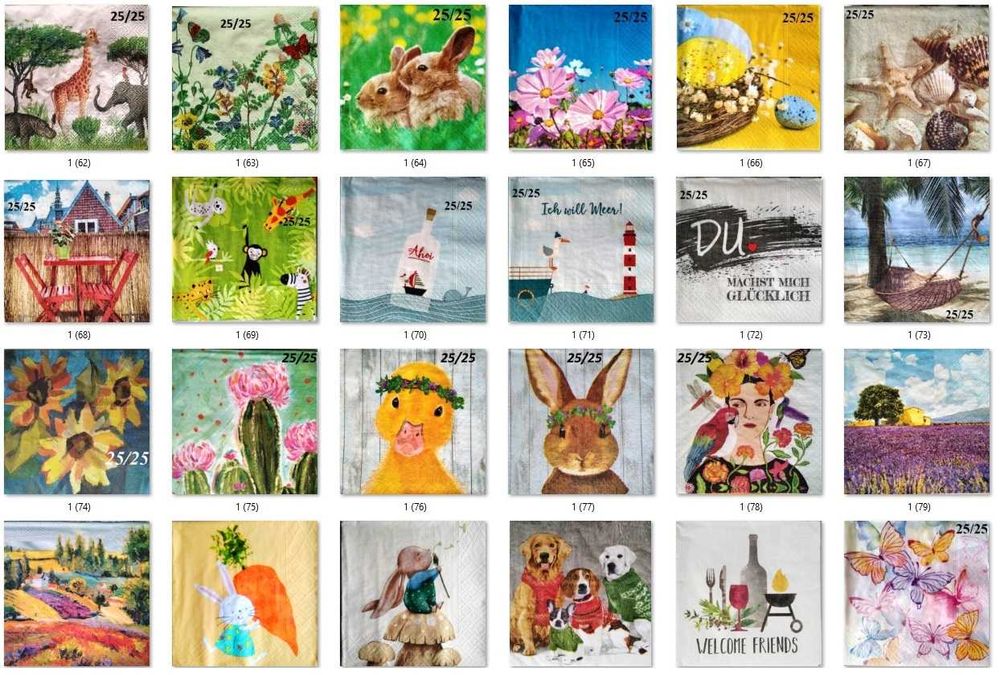 300 броя салфетки