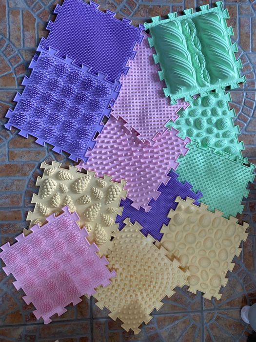 Массажные коврики пазлы » ОРТО ПАЗЛ» для  детских ножек