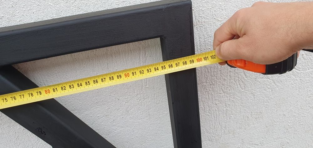 Balustrada metal.  Vopsit negru mat.