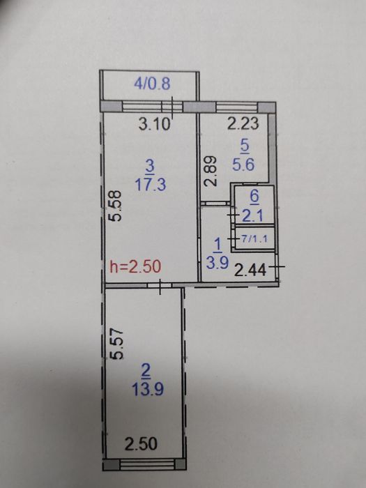 Квартира 2-комнатная