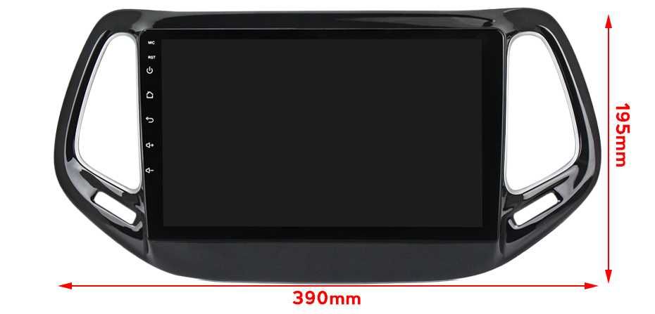 Navigatie Android 14 JEEP COMPASS 2016-2018 1/8 Gb Waze CarPlay CAMERA