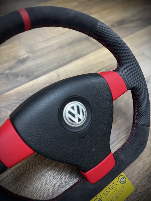 Volan piele Nappa Tesit VW Golf 5, Passat B6,Touran, Jetta,Tiguan