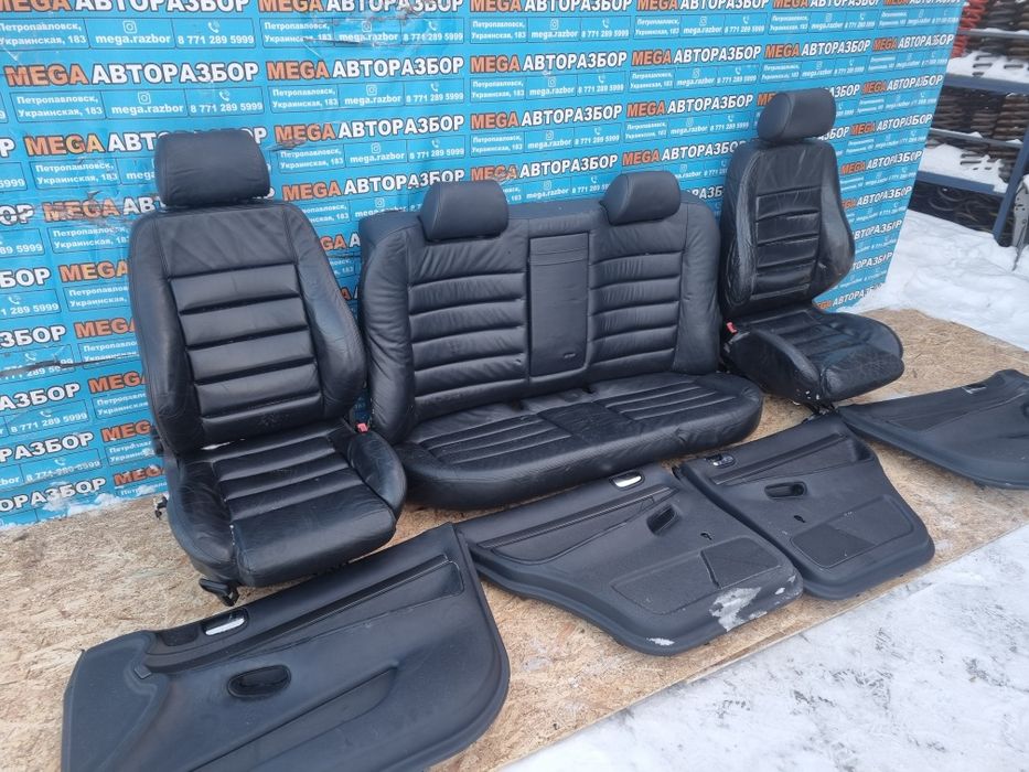 Салон кожа на ауди А4В5.