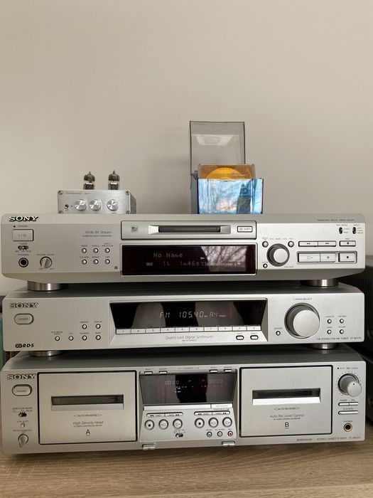 Sony minidisc MDS-JE520,tuner Sony ST-SE370 si Sony deck TC-WE 475