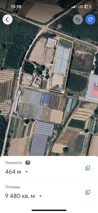 Назарбек Иттифокда 1 гектарли йер майдони сотилади