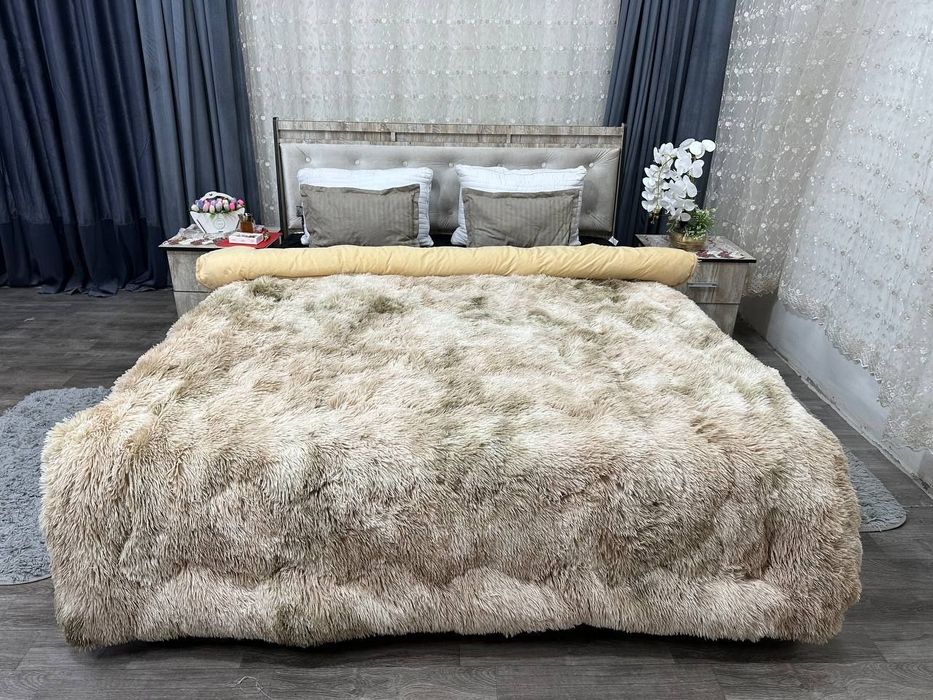 Теплое одеяло травка