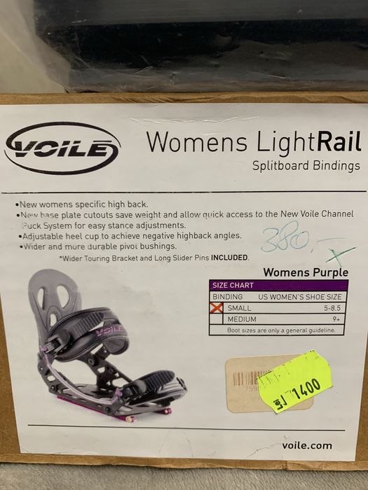 Legatturi noi splitboard fete Voile Light Rail S