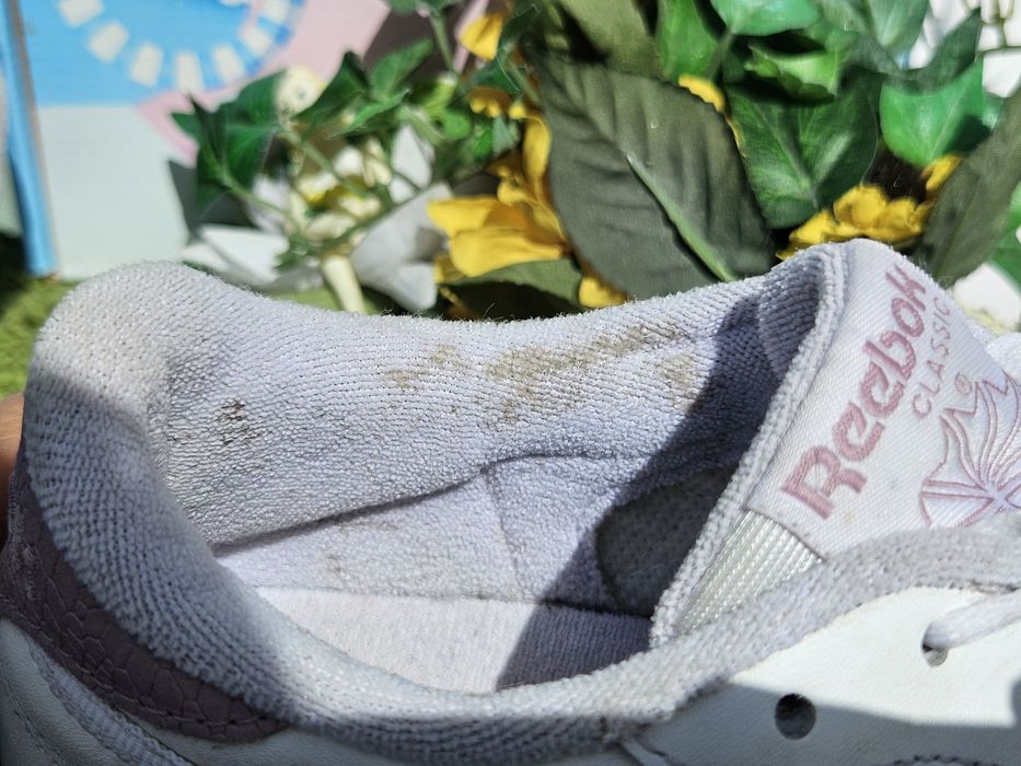 Reebok Classic кецове в бяло лилаво