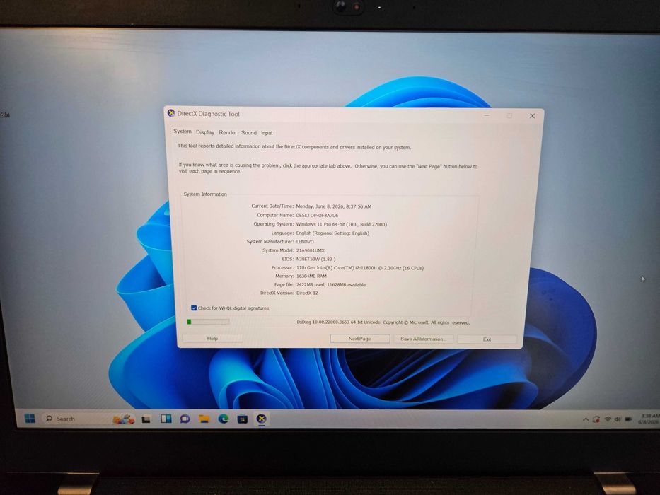 Hope Amanet P10/Laptop Lenovo ThinkPad P15v Gen 2 i7 11th SSD NVIDIA T1200