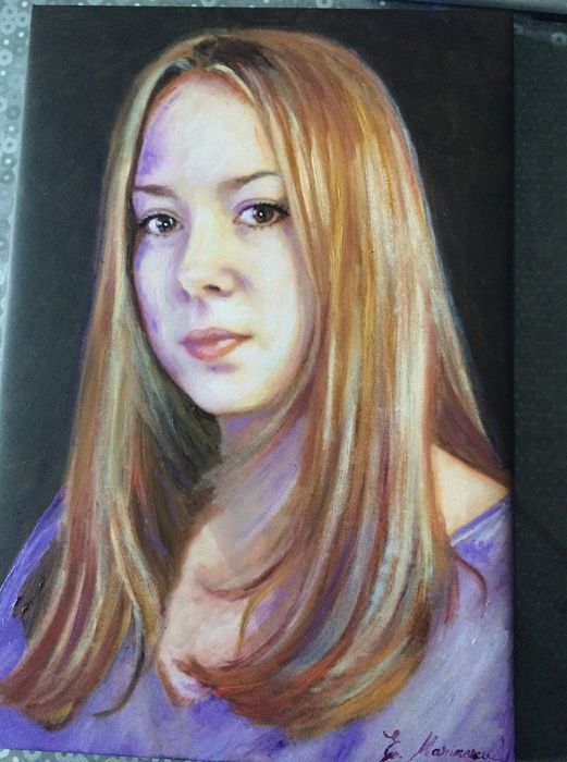 desenez/pictez portrete realistice si alte imagini dupa foto