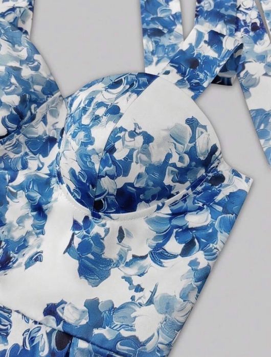 Лятна синя  рокля