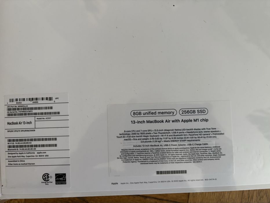 13-inch MacBook Air with Apple M1 chip