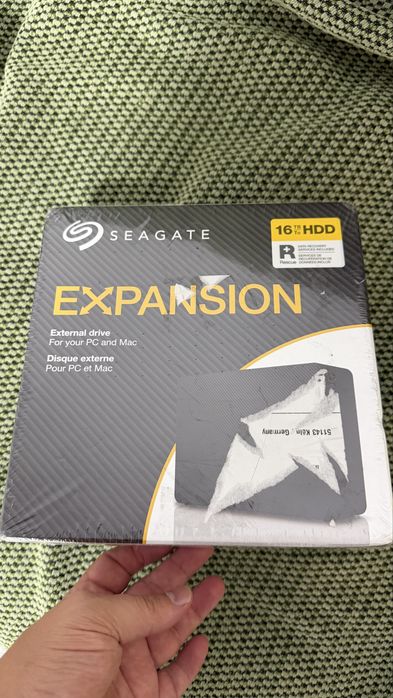 HDD extern Seagate Expansion, 16TB, 3.5", USB 3.0, Negru