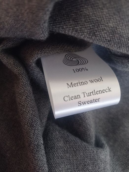 Сиво поло от вълна М