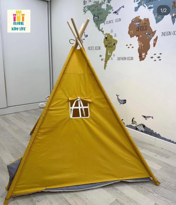 Детска палатка за игра индианско Типи от 100%памук